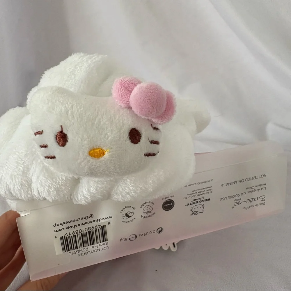 Hello Kitty sequin bow plush headband gift new in box spa the creme shop
